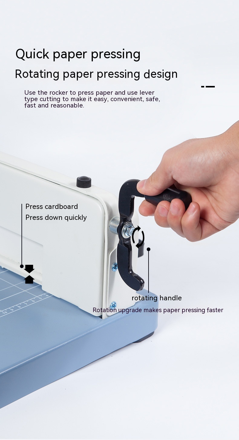 Upgraded Blue Bottom Thick Paper Cutting Knife Cutting Machine With Baffle