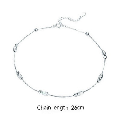 Title 6, Bracelet de cheville en argent Sterling, plaqué...