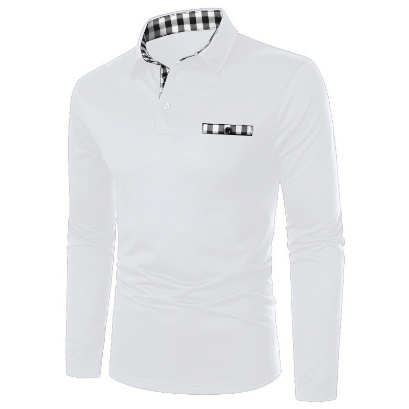 Title 17, Camisa polo esportiva masculina com zíper e lap...