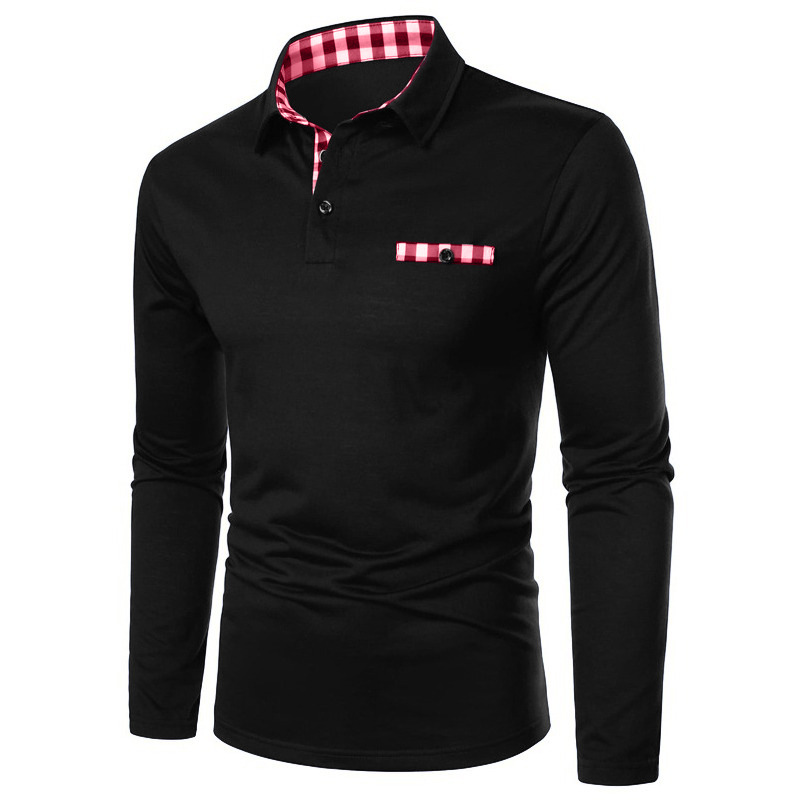 Title 19, Camisa polo esportiva masculina com zíper e lap...