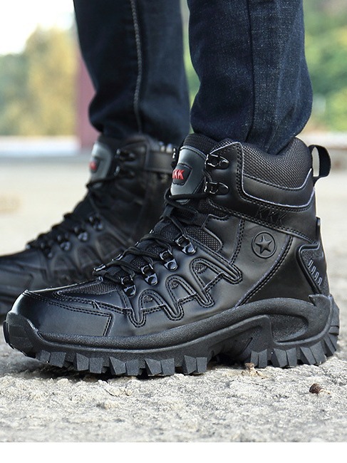 Title 9, Military Combat Boots Outdoor High-top Combat D...