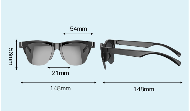 Title 1, Intelligent Bluetooth Glasses Air Conduction