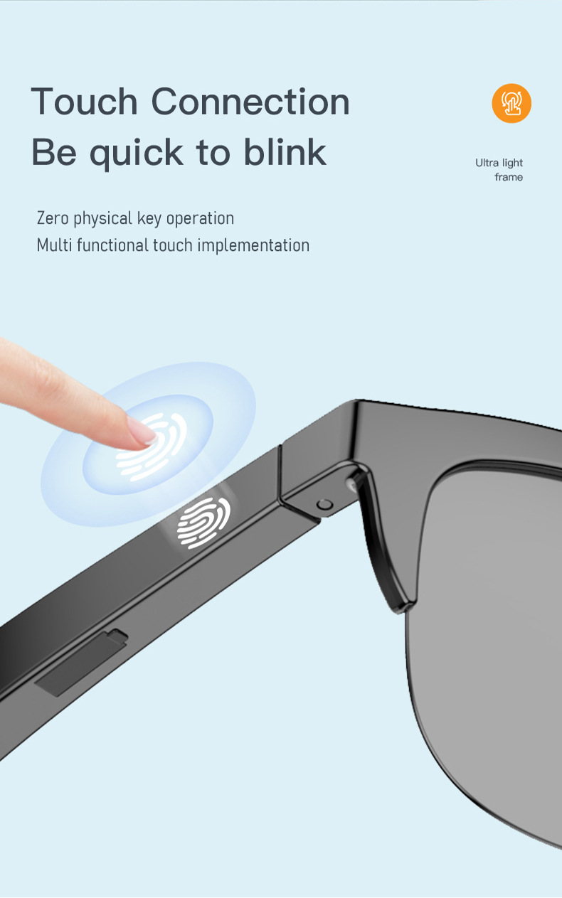 Title 4, Intelligent Bluetooth Glasses Air Conduction