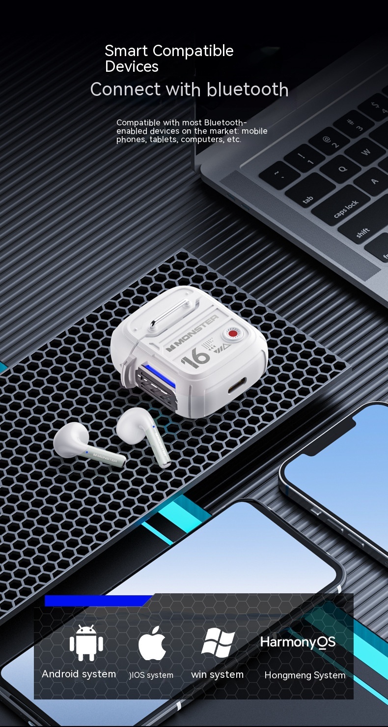 Wireless Semi-in-ear Music Sports Bluetooth Headset - Image 2