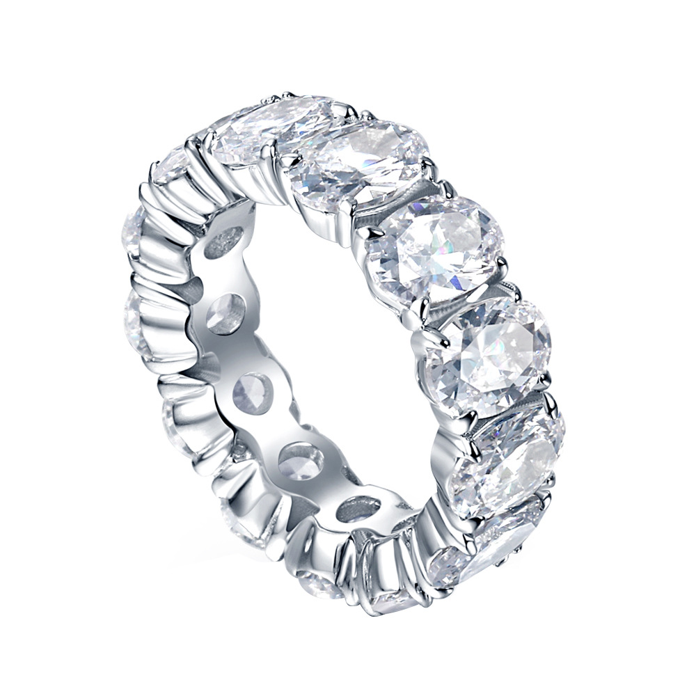 Sterling Silver Ring Zircon Female