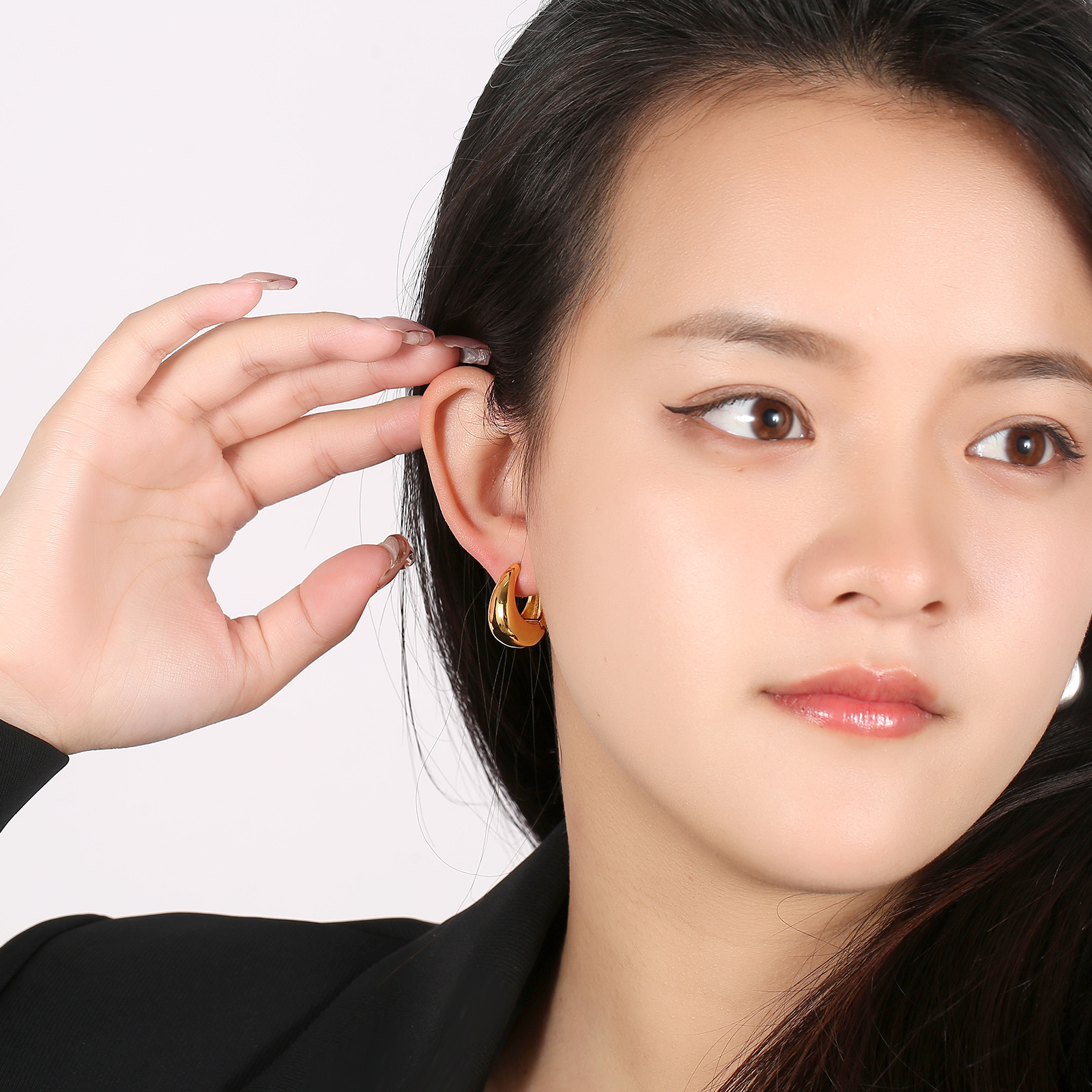 Ancient Style Gold Earrings Women's Retro