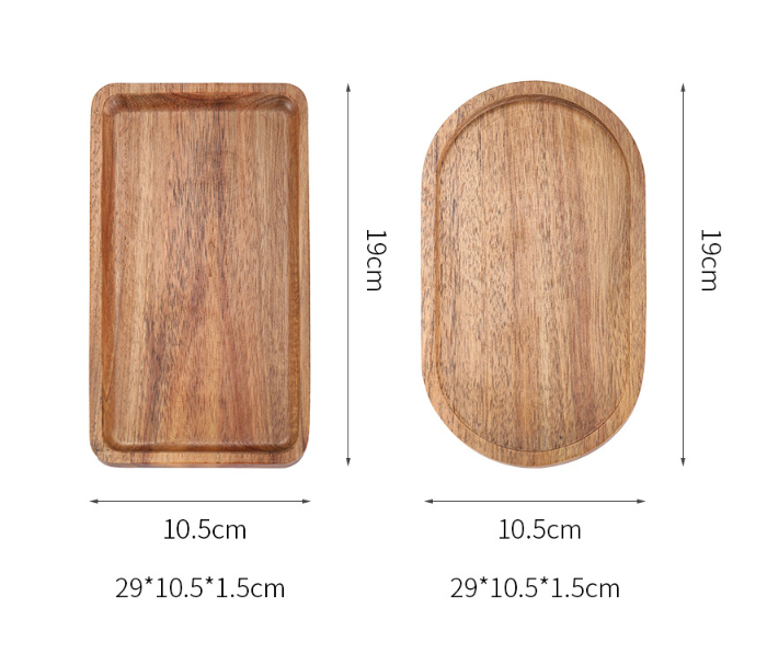 Title 1, Japanese Simple Walnut Tray Household Solid Woo...