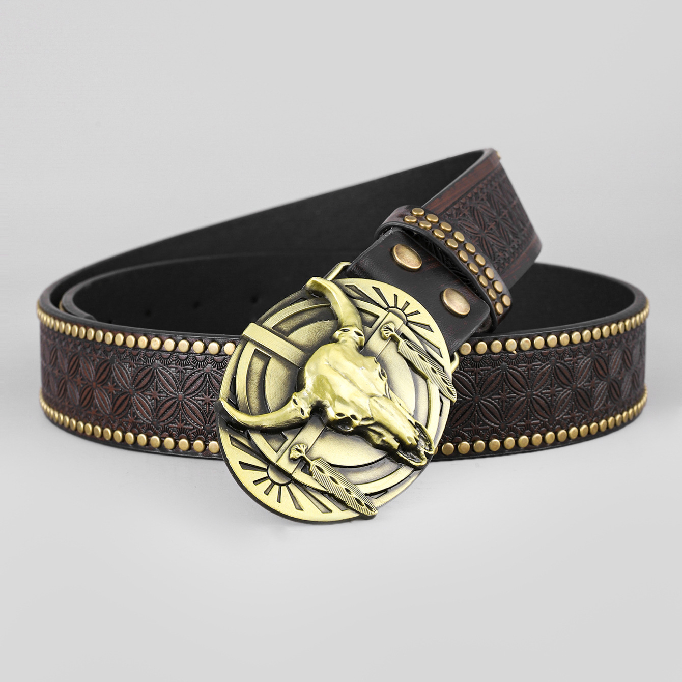 Men's Belt - Western Denim Cowboy Belt