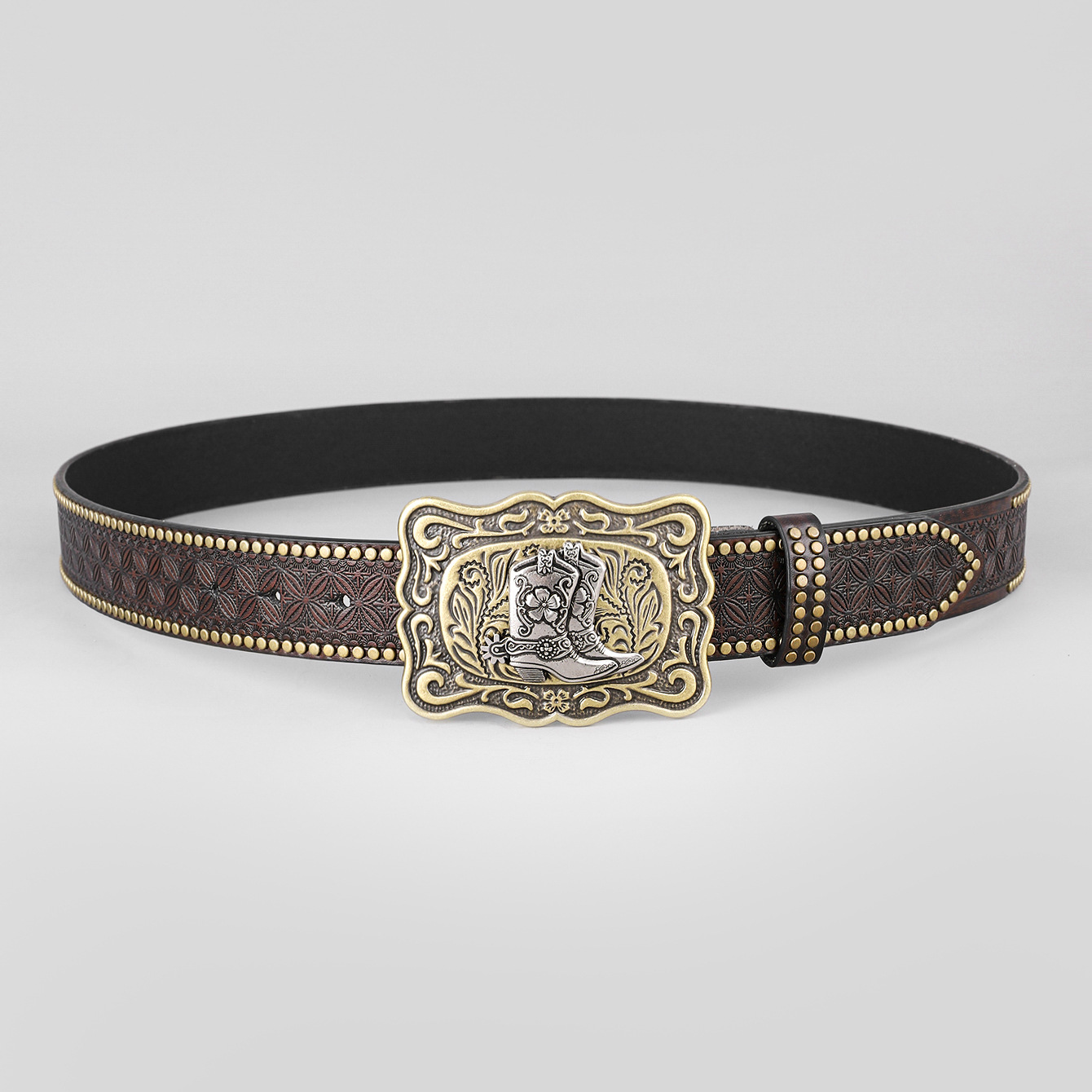 Men's Belt - Western Denim Cowboy Belt