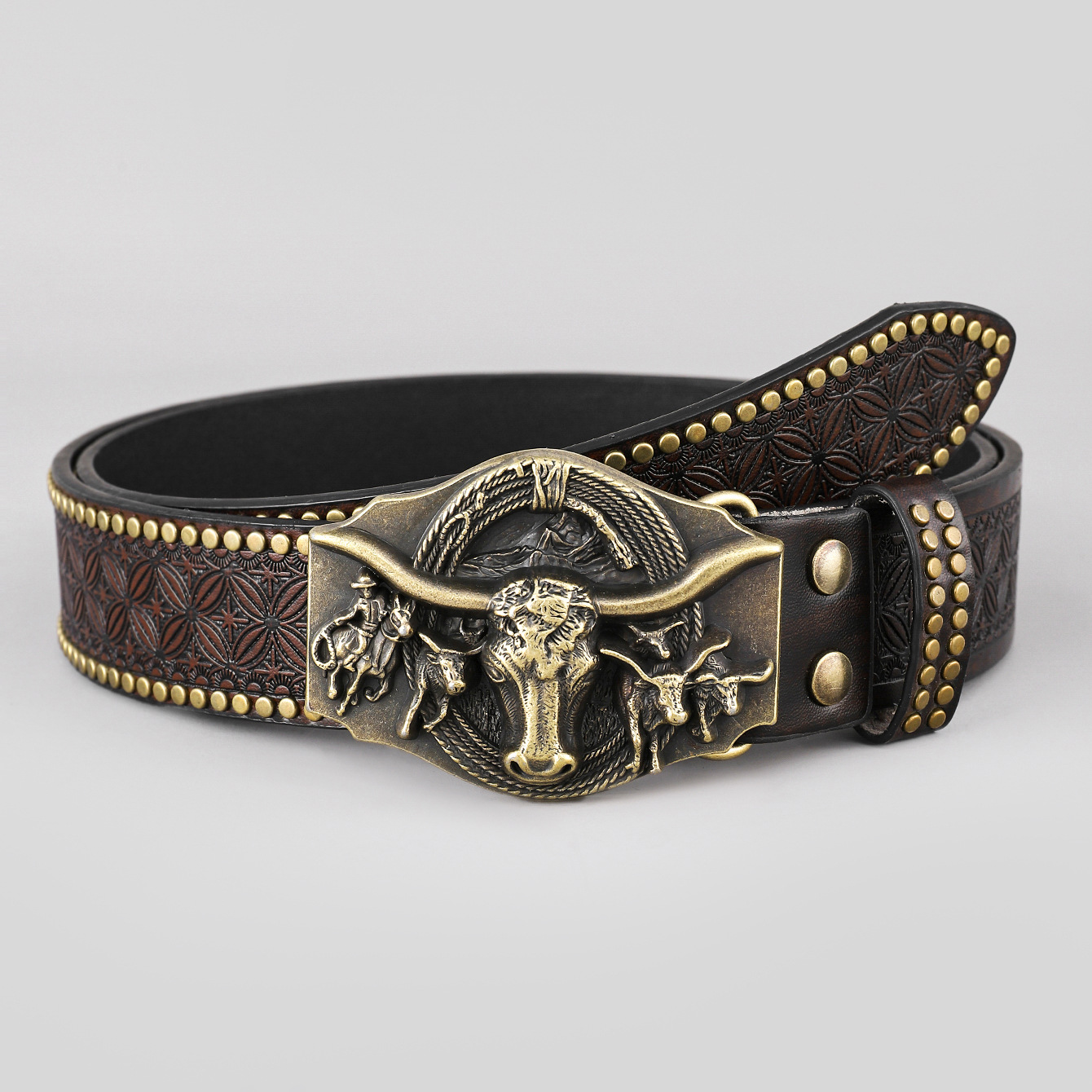 Men's Belt - Western Denim Cowboy Belt