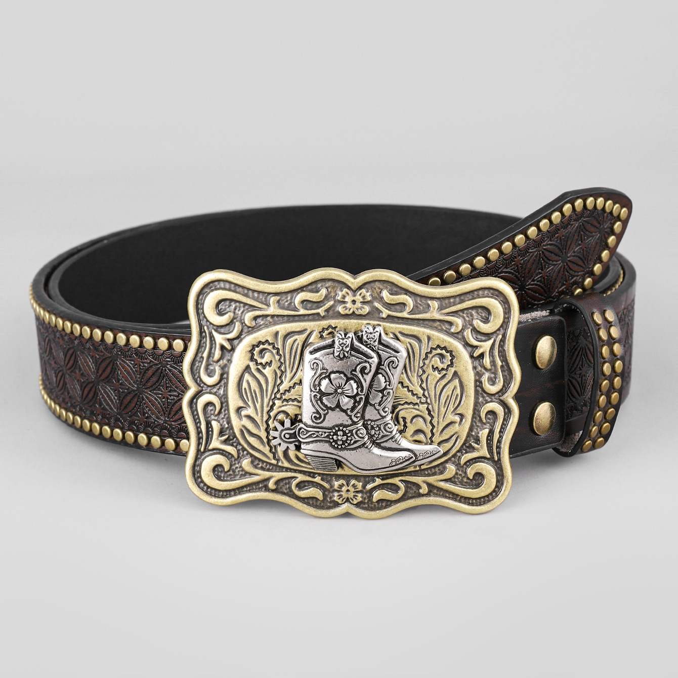 Men's Belt - Western Denim Cowboy Belt