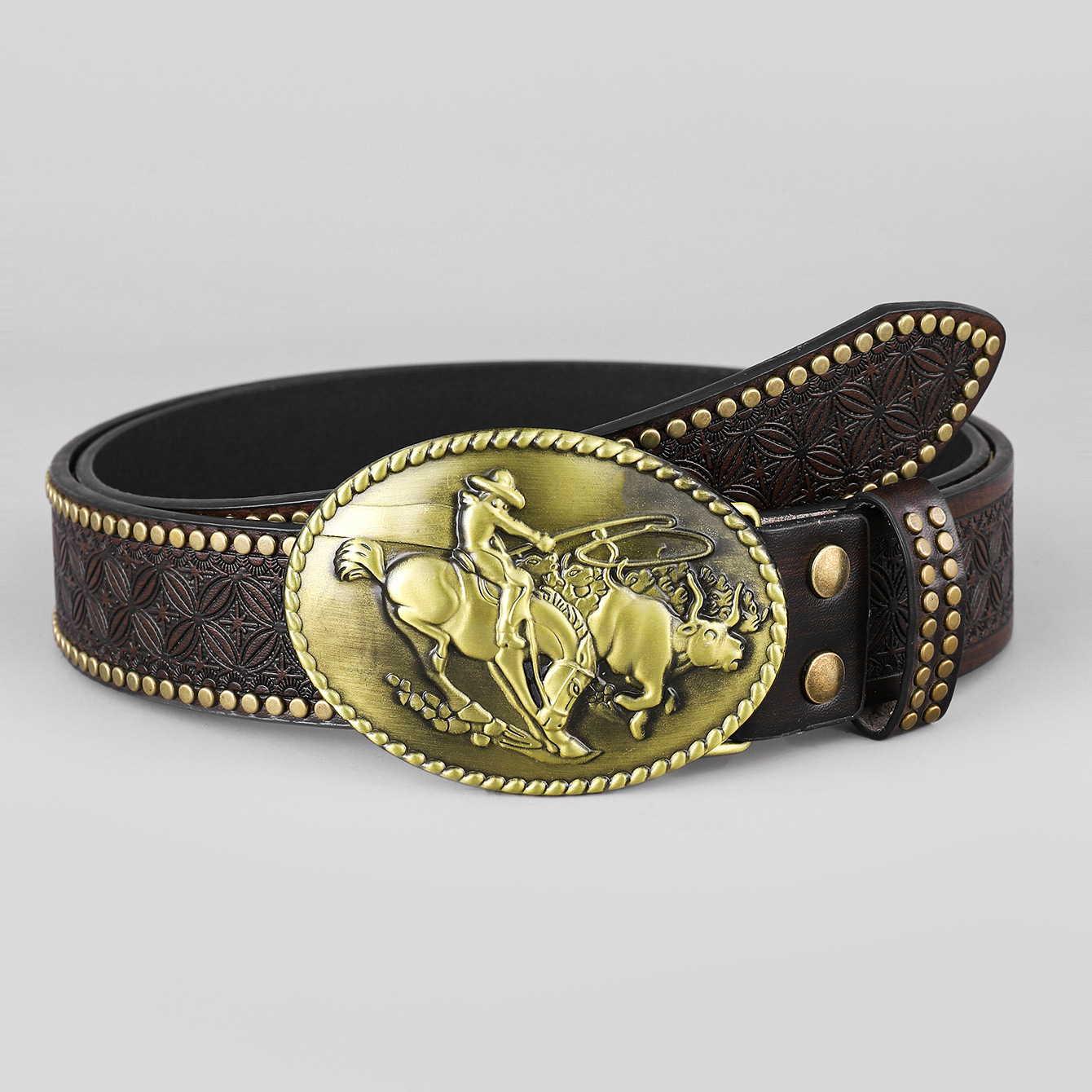 Men's Belt - Western Denim Cowboy Belt