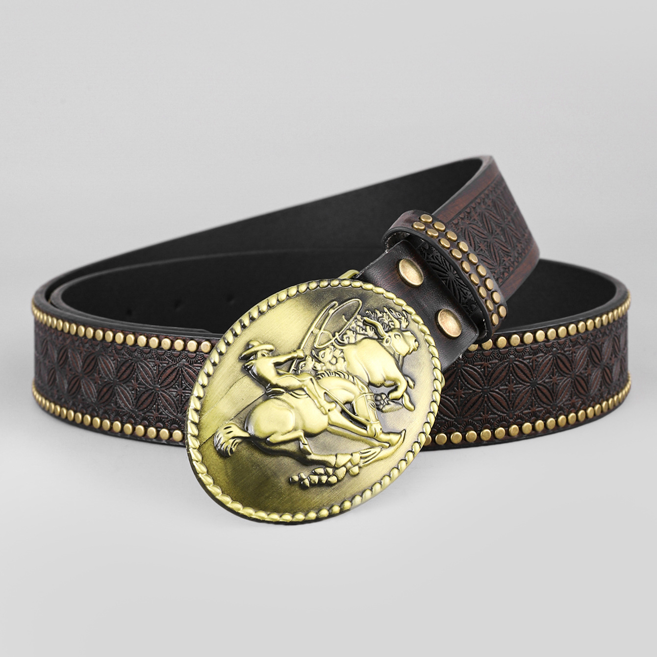 Men's Belt - Western Denim Cowboy Belt