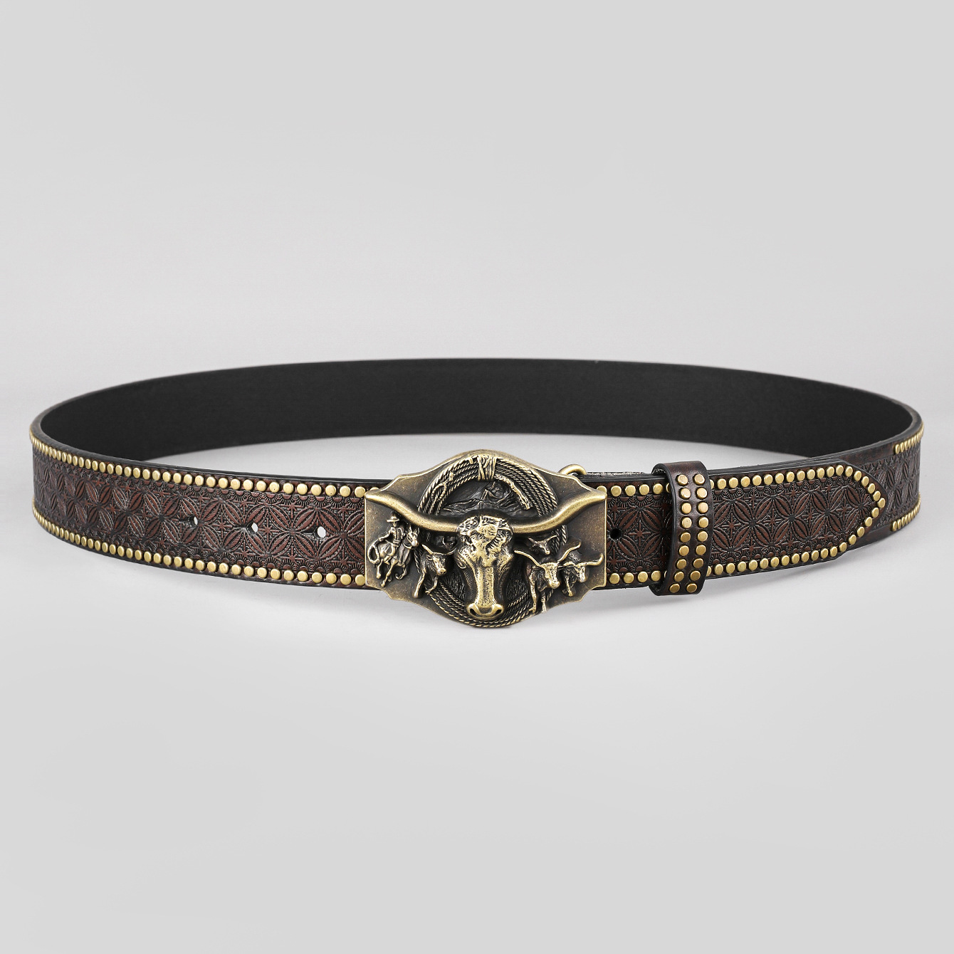 Men's Belt - Western Denim Cowboy Belt