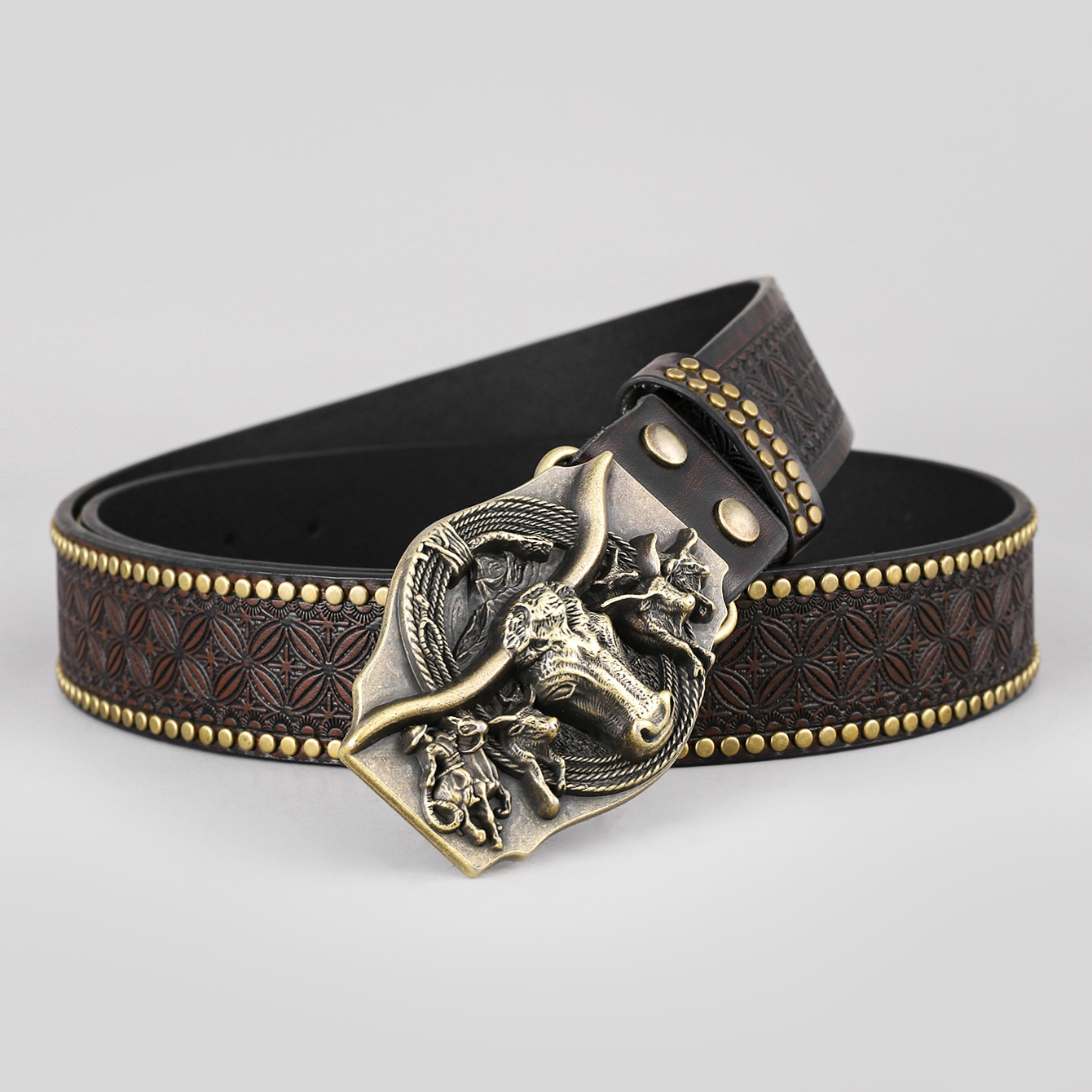 Men's Belt - Western Denim Cowboy Belt