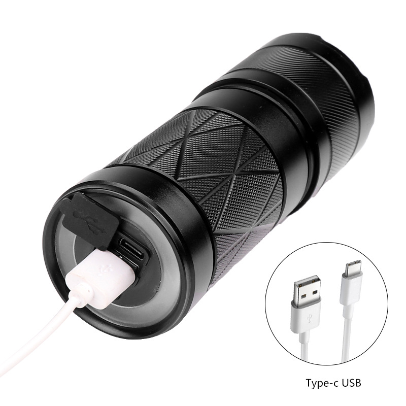 White Laser Long-range Power Torch Aluminum Alloy Zoom