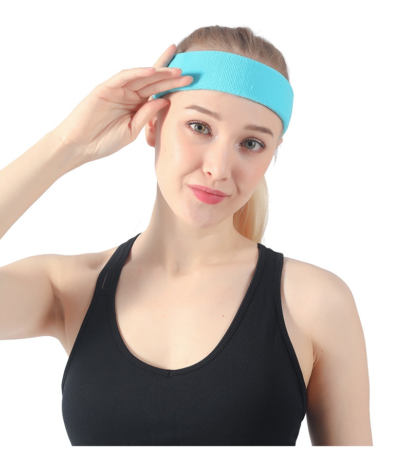 Title 5, Sports Anti Sweat Band With Elastic Solid Color...