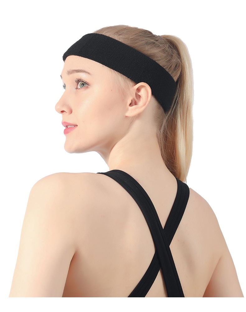 Title 7, Sports Anti Sweat Band With Elastic Solid Color...