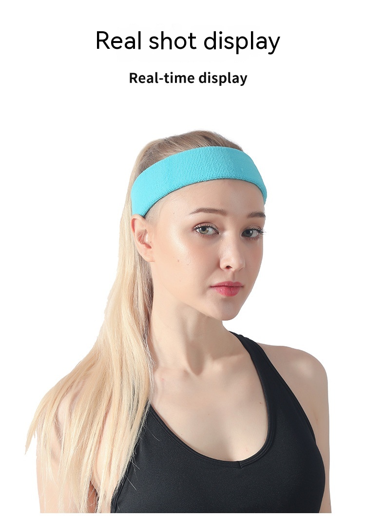 Title 9, Sports Anti Sweat Band With Elastic Solid Color...