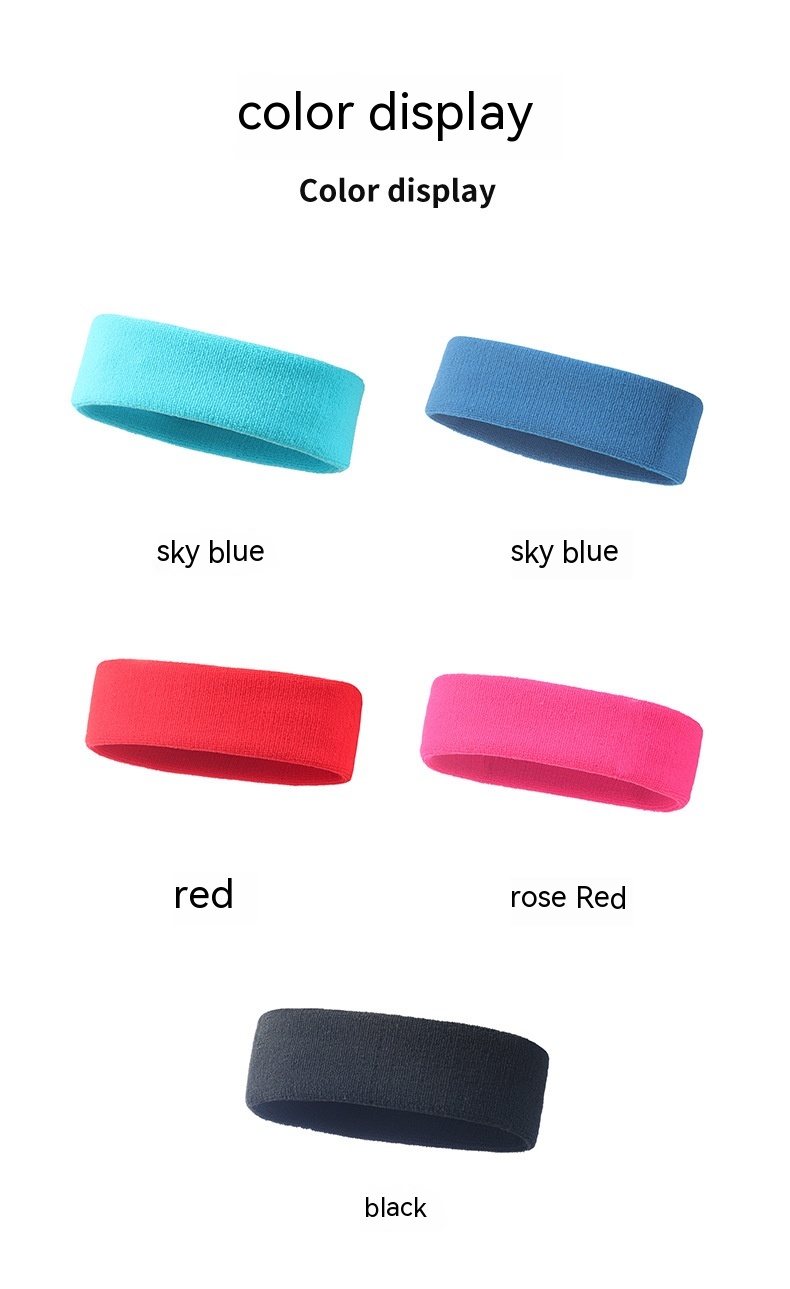 Title 11, Sports Anti Sweat Band With Elastic Solid Color...