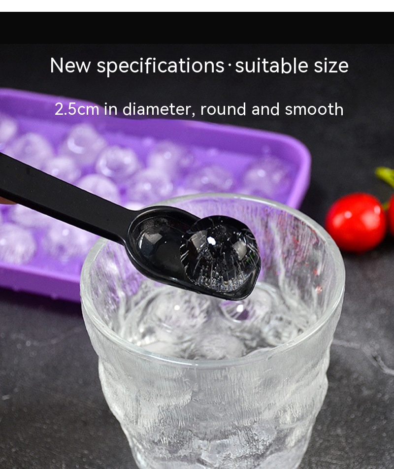 Title 5, Household 25-hole Silicone Round Ice Cube Mold