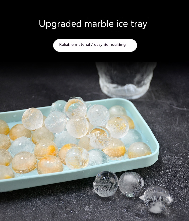 Title 9, Household 25-hole Silicone Round Ice Cube Mold