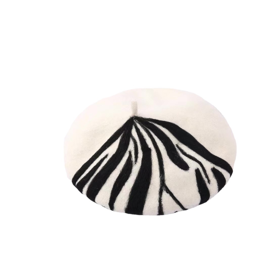 Striped Girls Fashion All-matching Hat