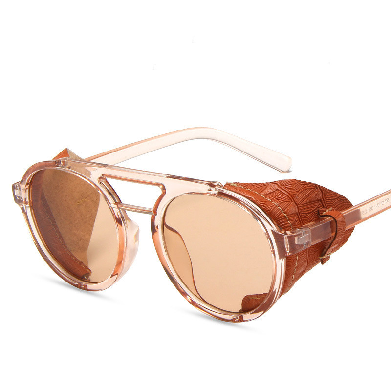 Title 1, Fashion Round Frame Double Beam Sunglasses