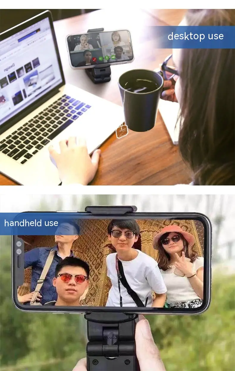 Multifunctional Travel Mobile Phone Holder Foldable 360 Degree Rotation