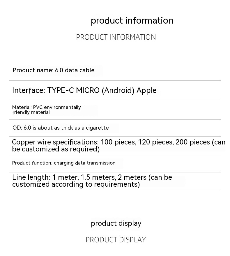 Charging Cable Fast Charging 120W Mobile Phone 6A Bold - Image 12