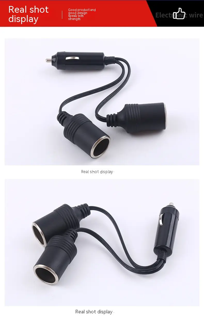 Vehicle-mounted One-to-two High Power Cigarette Lighter