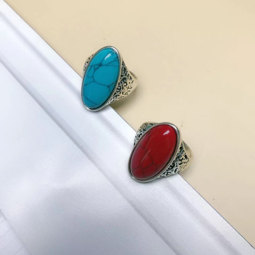 New European And American Ancient Silver Ring
