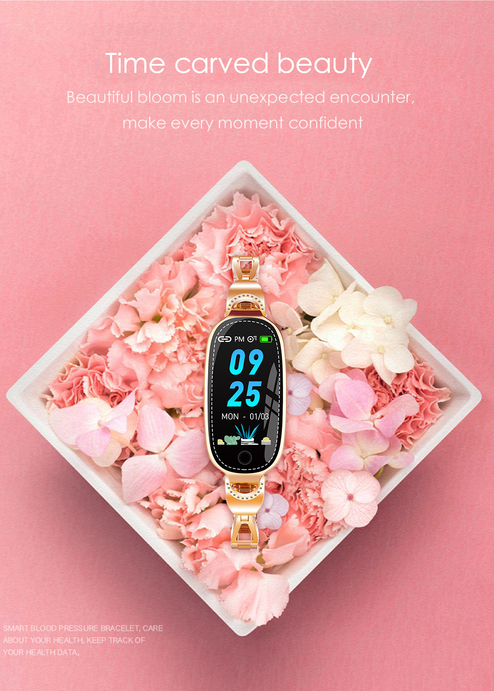 Title 1, F18 Fashion Smartwatch para Mujeres con Correa ...