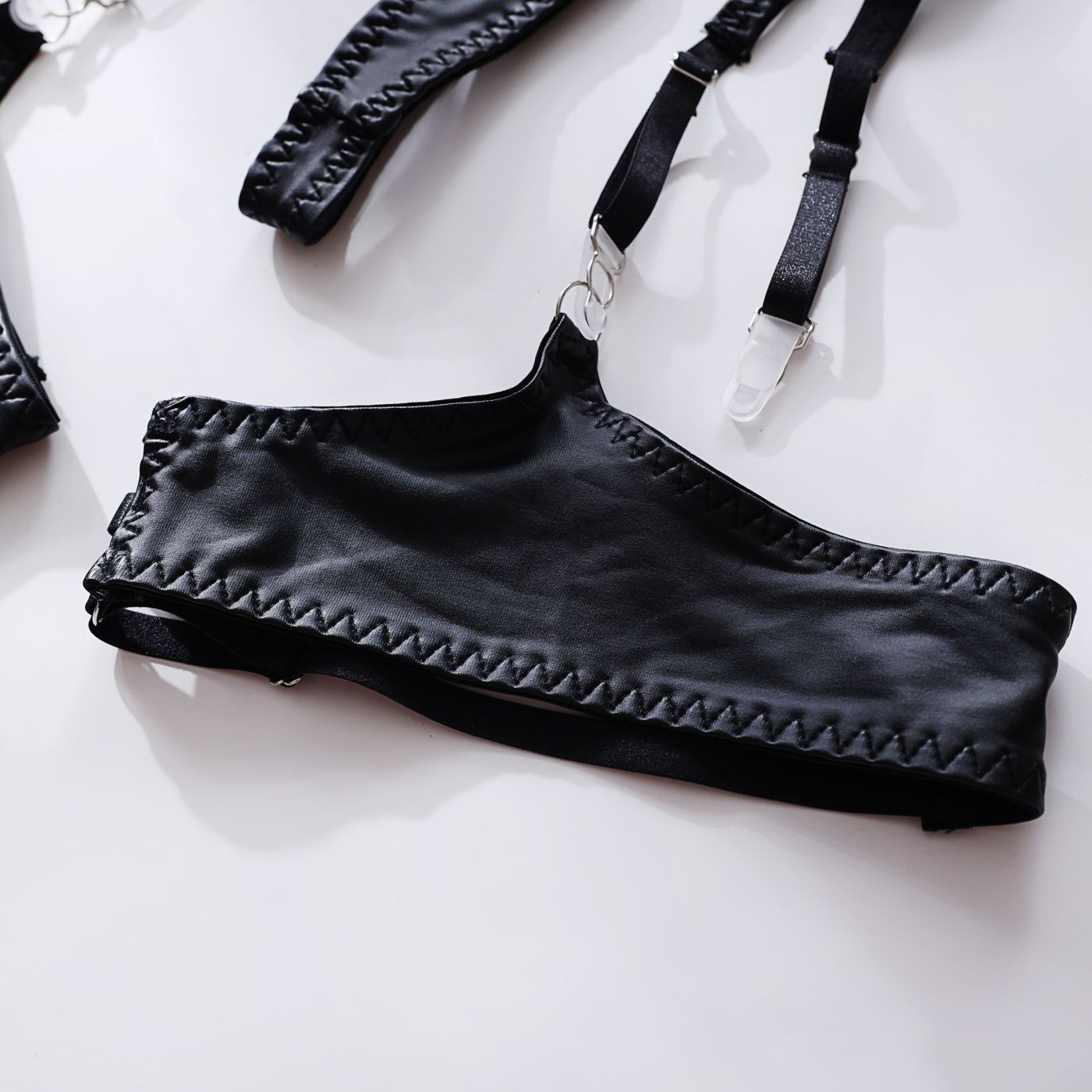 Title 14, Lingerie Leather Patent Leather Seductive Set