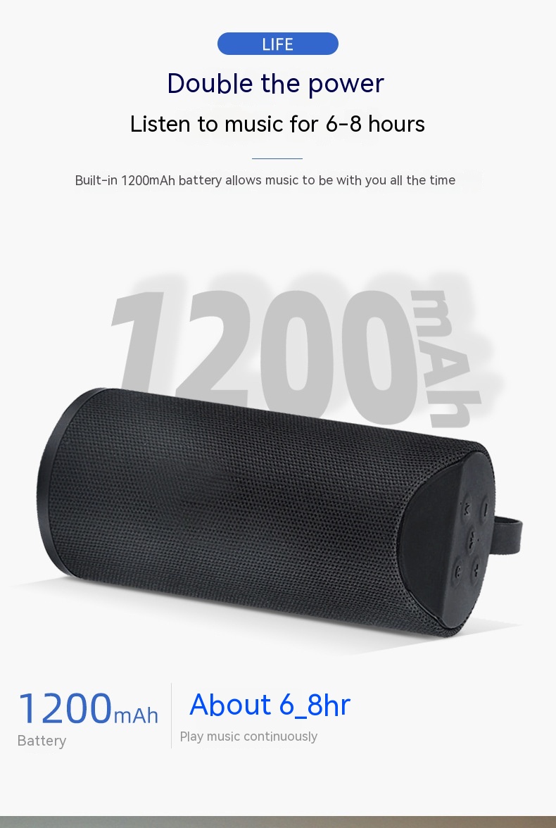 Fabric Bluetooth Speaker Outdoor Portable Card - Image 4