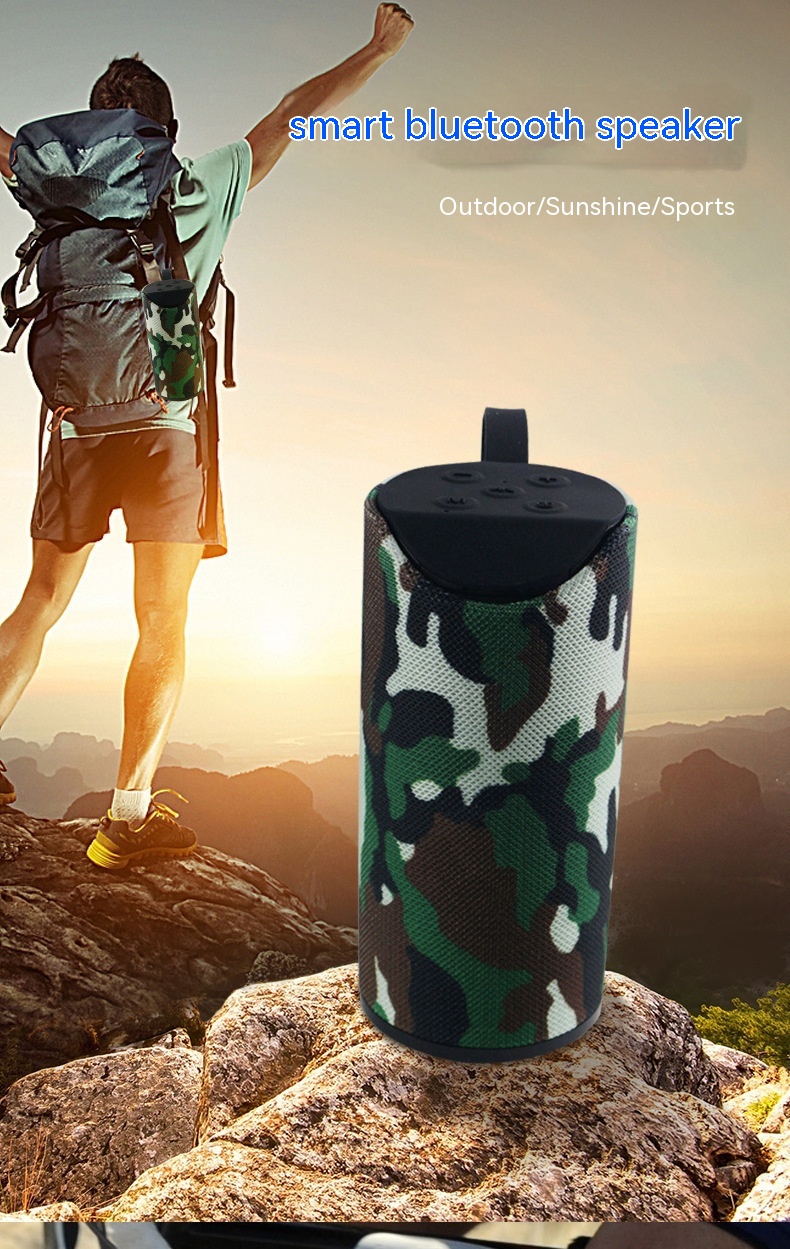 Fabric Bluetooth Speaker Outdoor Portable Card - Image 9