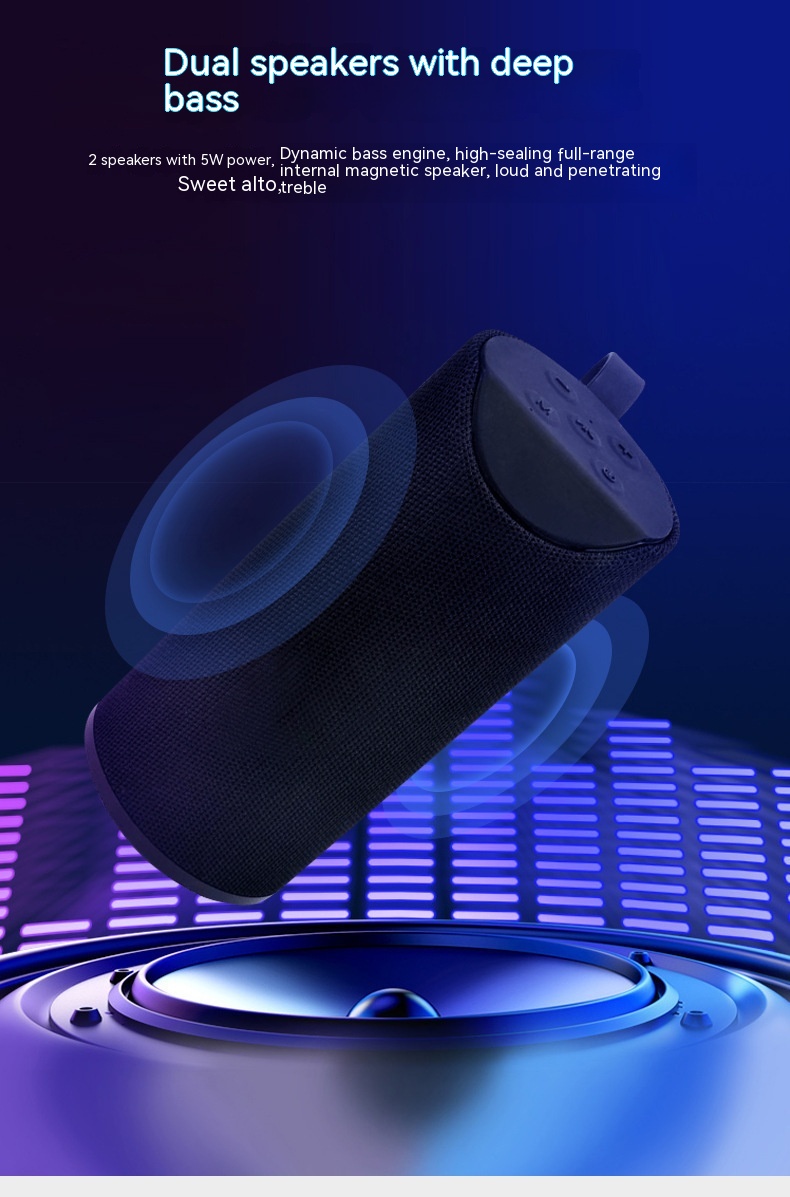 Fabric Bluetooth Speaker Outdoor Portable Card Fabric Bluetooth Speaker Outdoor Portable Card