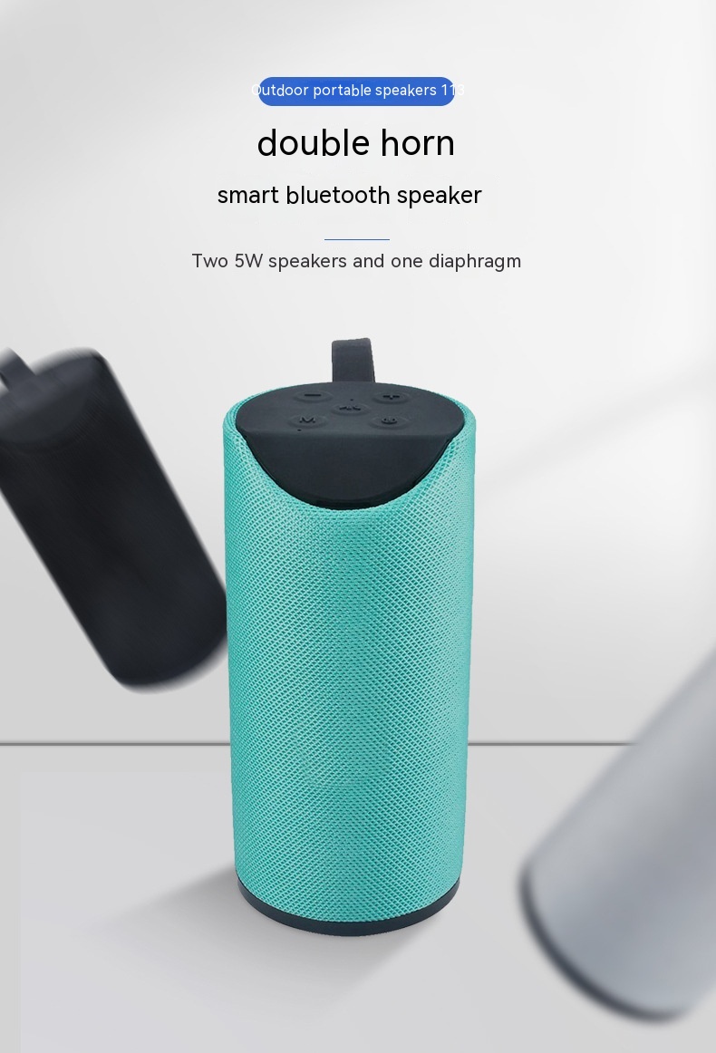 Fabric Bluetooth Speaker Outdoor Portable Card - Image 10