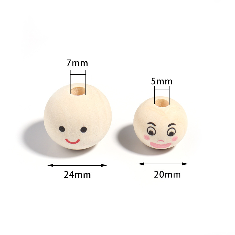 Title 7, DIY Children String Beads Accessories Wood Colo...