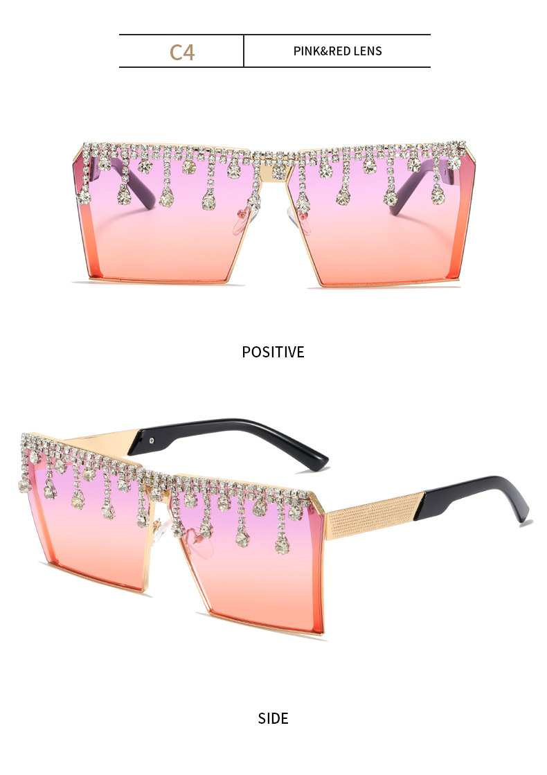 Title 4, European And American Popular Diamond Sunglasse...