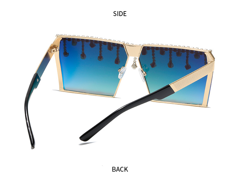 Title 5, European And American Popular Diamond Sunglasse...