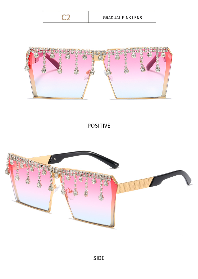 Title 6, European And American Popular Diamond Sunglasse...