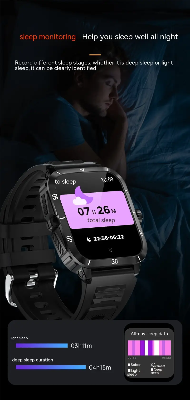 Smart Watch Outdoor Sports Bluetooth Calling
