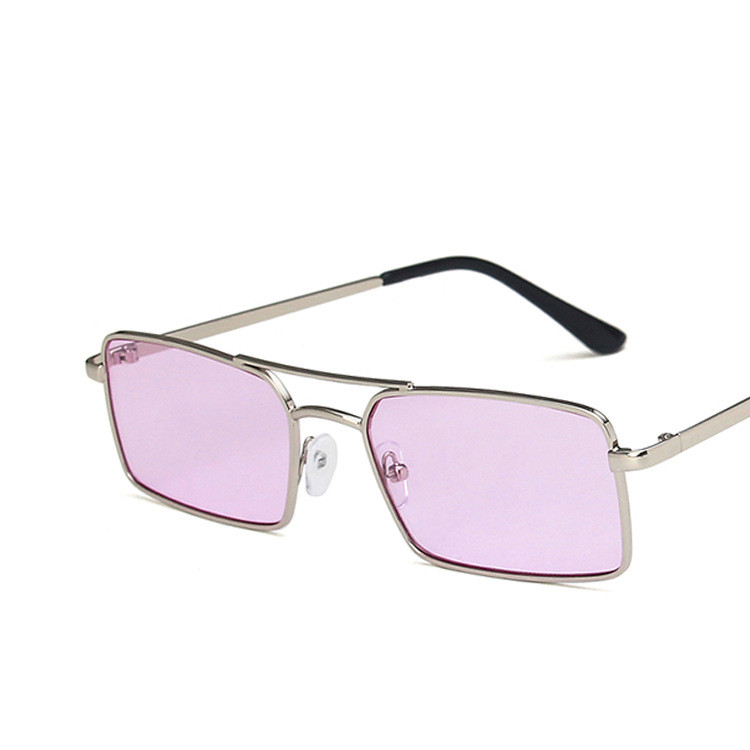 Title 1, Double Beam Square Metal Sunglasses