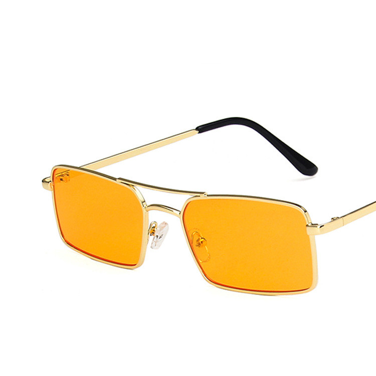 Title 5, Double Beam Square Metal Sunglasses