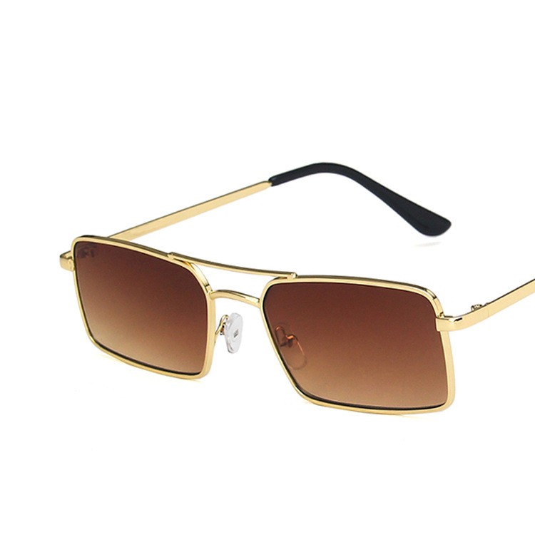 Title 6, Double Beam Square Metal Sunglasses