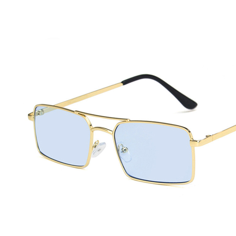 Title 8, Double Beam Square Metal Sunglasses