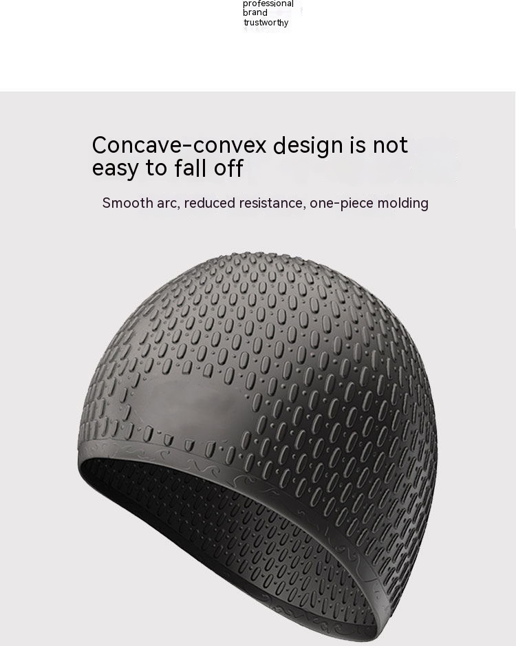 Fashion Silicone Water Drop Swimming Cap