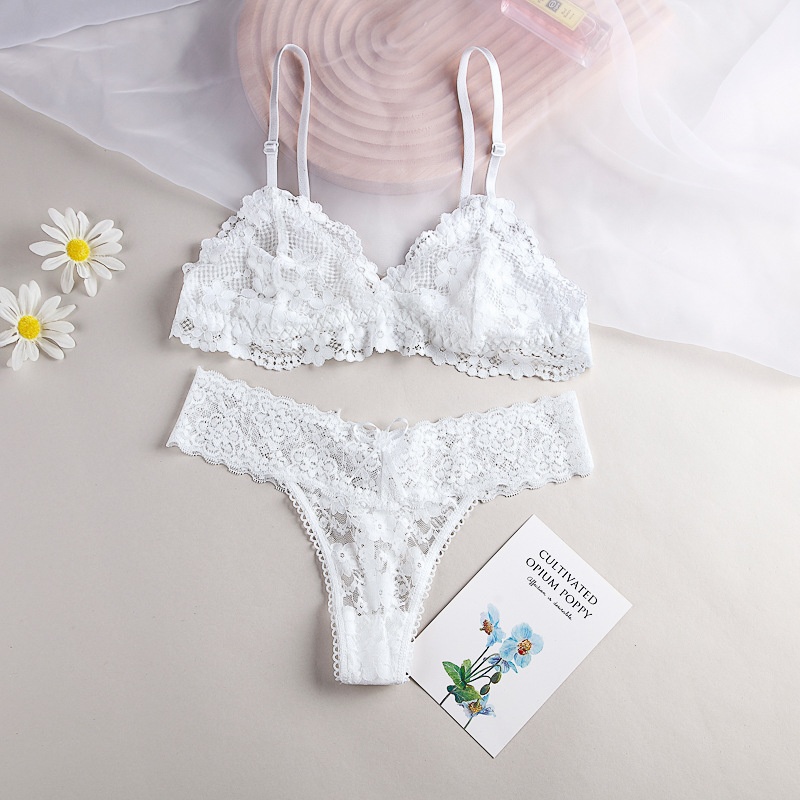 Title 9, Lightweight Lace Bra Set Sexy Transparent Witho...