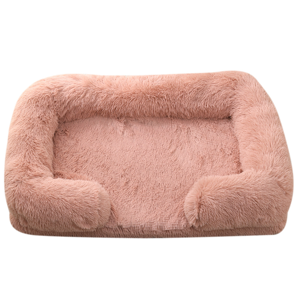 Title 6, Lit Rond en Peluche pour Animaux Lit Chien dHi...